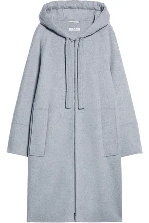 Max Mara Parkas, female, , Size: XS Handmade Wool Hooded Coat