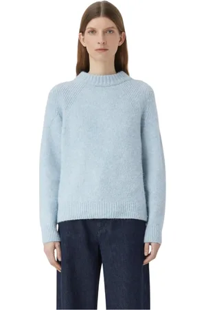Closed Round-neck Knitwear, female, , Size: M Italian Mouliné Knit Round Neck Sweater
