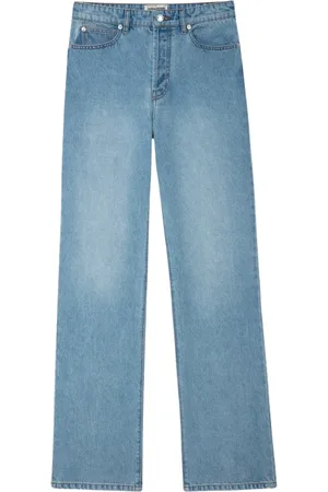 Zadig & Voltaire Straight Jeans, female, , Size: W26 Light Flared Jeans with Visible Back Stitching and Metal Straps