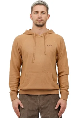 MC2 SAINT BARTH Hoodies, male, , Size: L Embroidered hoodie Willbur sweatshirt