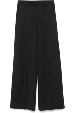 OFFICINE GENERALE Wide Trousers, female, , Size: M Wool Wide Leg Trousers