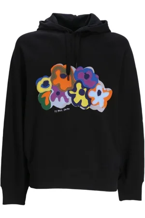 Paul Smith Hoodies, male, , Size: M Graphic Print Floral Sweater Hoodie