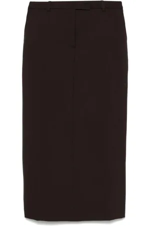 OFFICINE GENERALE Pencil Skirts, female, , Size: M Wool Skirt with Dart Detailing