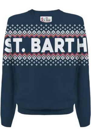 MC2 SAINT BARTH Round-neck Knitwear, male, , Size: L Sweaters for Men