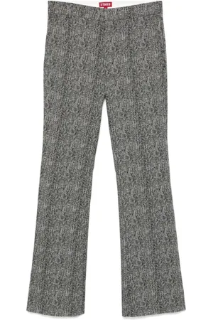 Staud Wide Trousers, female, , Size: M Herringbone Bootcut Trousers