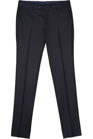LUIGI BIANCHI MANTOVA Suit Trousers, male, , Size: 3XL Wool Trousers Tapered Leg