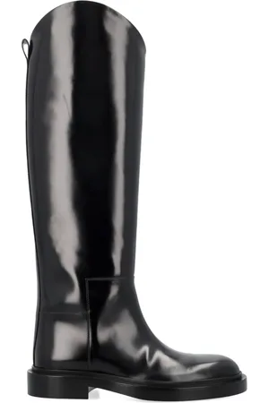 Jil Sander High Boots, female, , Size: 6 US Leather Knee-High Boots