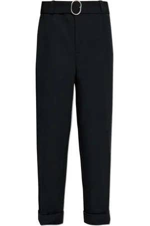 Jil Sander Straight Trousers, male, , Size: L Trousers with Belt