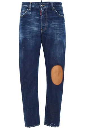 Dsquared2 Slim-fit Jeans, male, , Size: M Denim Jeans with Distressed Effect