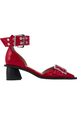 Ganni Pumps, female, , Size: 9 US Open Toe Buckle Pumps