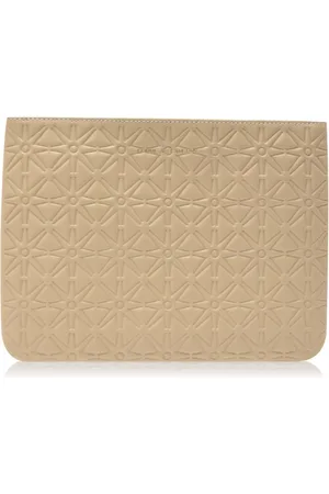 Comme des Garçons Wallets & Cardholders, female, , Size: ONE SIZE Embossed Logo Zip Pouch Wallet