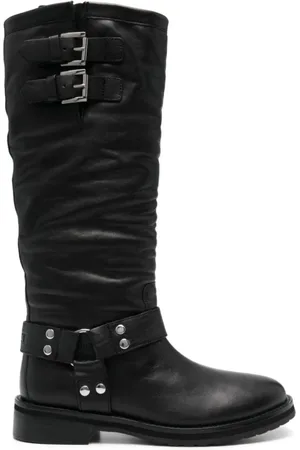 Twin-Set High Boots, female, , Size: 7 US Leather Mid-Calf Boots