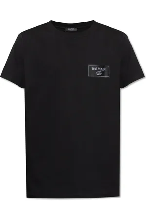 Balmain T-Shirts, male, , Size: 2XL T-shirt with logo patch