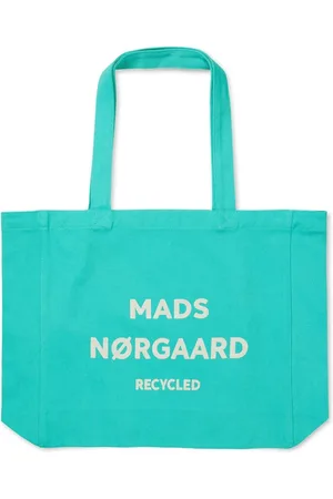 Mads Norgaard Tote Bags, female, , Size: ONE SIZE Canvas Athene Bag - Mint Leaf