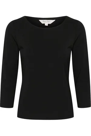 Part Two Long Sleeve Tops, female, , Size: M Striped T-Shirt with ½ Sleeves