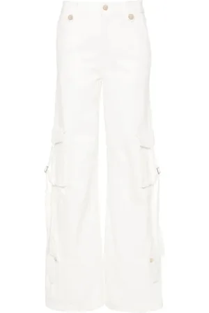 Blugirl Wide Trousers, female, , Size: W28 Chalk Pants for Women