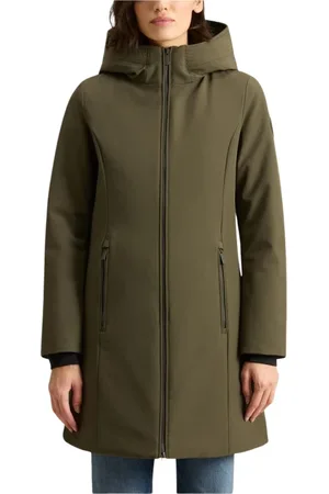 Woolrich Parkas, female, , Size: M Tech Softshell Down Parka