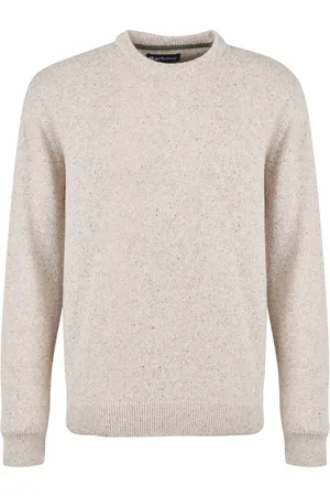 Barbour Round-neck Knitwear, male, , Size: XL Shetland Wool Crewneck Sweater