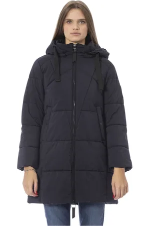 BALDININI Winter Jackets, female, , Size: L Long Puffer Jacket with External Pockets