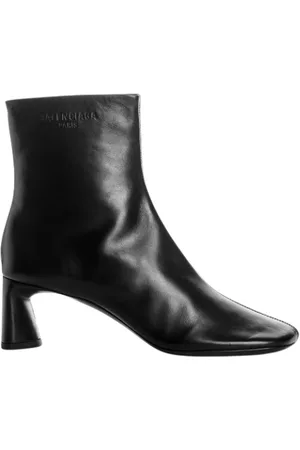 Balenciaga Heeled Boots, female, , Size: 7 US Soft and shiny lamb leather boots