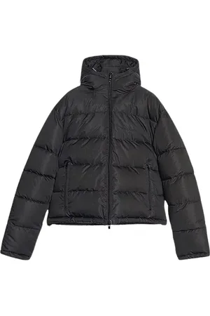 Balenciaga Winter Jackets, male, , Size: M Quilted Down Jacket with Foldable Hood