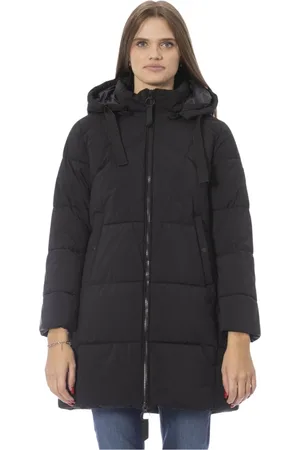 BALDININI Winter Jackets, female, , Size: XL Long Puffer Jacket with External Pockets