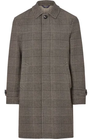 Circolo Single-Breasted Coats, male, , Size: XL Checkered Coat