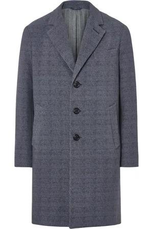 Circolo Single-Breasted Coats, male, , Size: 2XL Printed Grey Coat