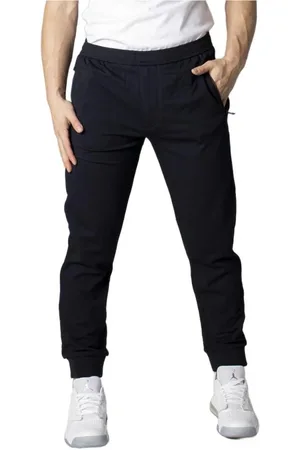 Armani Exchange Sweatpants, male, , Size: XS Slim Viscose Trousers with Cotton Lining