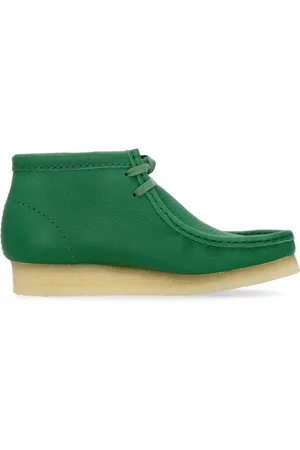 Clarks Lace-up Boots, male, , Size: 4 US Leather Wallabee Boot Moccasin Style