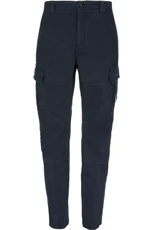 C.P. Company Slim-fit Trousers, male, , Size: XL Stretch Sateen Cargo Pants with Lens Pocket