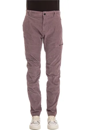 C.P. Company Slim-fit Trousers, male, , Size: M Corduroy Stretch Pants Old Dyed Fit