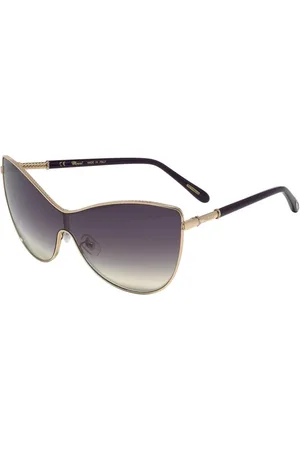 Chopard Sunglasses, female, , Size: ONE SIZE Golden Mirror Sunglasses with Purple Glass