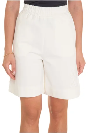 Emporio Armani Casual Shorts, female, , Size: XS Elastic Waist Bermuda Shorts with Side Stripe