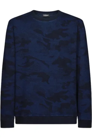 Dondup Sweatshirts, male, , Size: XL Camouflage Crewneck Sweatshirt