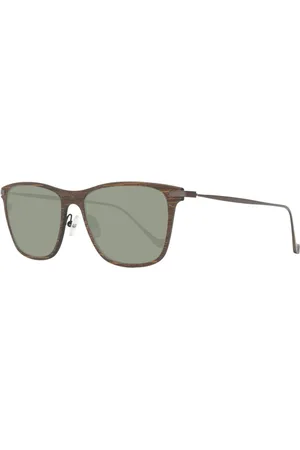Hackett Sunglasses, male, , Size: ONE SIZE Wood and Metal Sunglasses with Chronograph