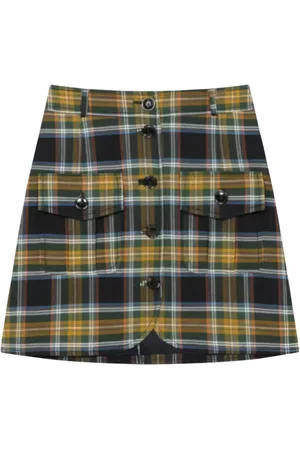Kenzo Short Skirts, female, , Size: XS Plaid Mini Skirt A-Line Style