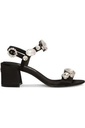Dolce & Gabbana High Heel Sandals, female, , Size: 8 1/2 US Crystal Sandal