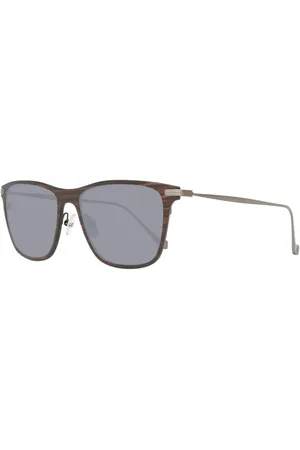 Hackett Sunglasses, male, , Size: ONE SIZE Wood and Metal Sunglasses with Photocromatic Glass