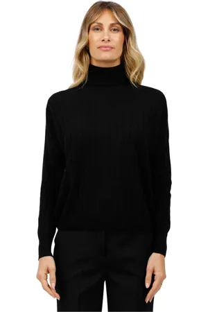 Gran Sasso Turtlenecks, female, , Size: S Flat knit turtleneck sweater