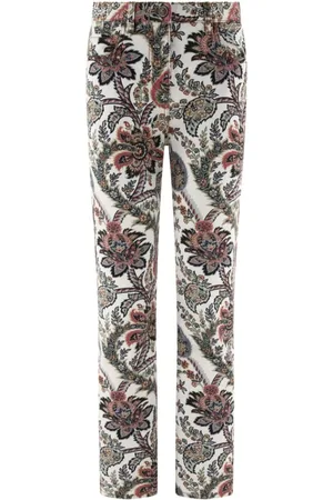 Etro Slim-fit Trousers, female, , Size: W27 Paisley Print Denim Trousers