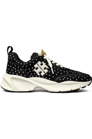 Tory Burch Sneakers, female, , Size: 7 US Leather Sneakers Panelled Design