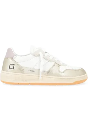 D.A.T.E. Sneakers, female, , Size: 6 US Laminated Platino Court Sneakers