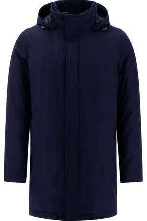 HERNO Parkas, male, , Size: XL Detachable hood technical wool jacket
