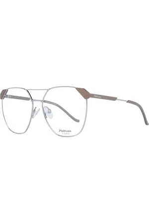 ANA HICKMANN Glasses, female, , Size: ONE SIZE Silver Aviator Optical Frames with Demo Lenses