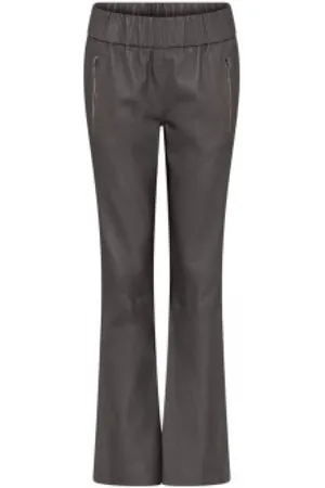 gustav Wide Trousers, female, , Size: L Lambskin Flare Leg Trousers