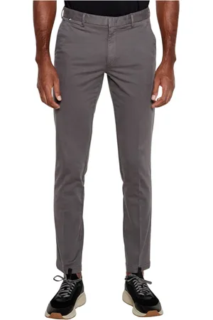HUGO BOSS Slim-fit Trousers, male, , Size: 2XL Cotton Washed Trousers