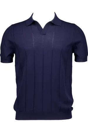Gran Sasso Polo Shirts, male, , Size: M Navy Polo Shirt