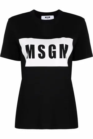 Msgm T-Shirts, female, , Size: XS Basic Cotton Tee Shirt
