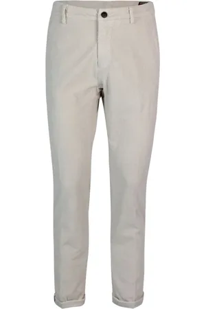 Masons Slim-fit Trousers, male, , Size: L Velvet Carrot Fit Chino Trousers